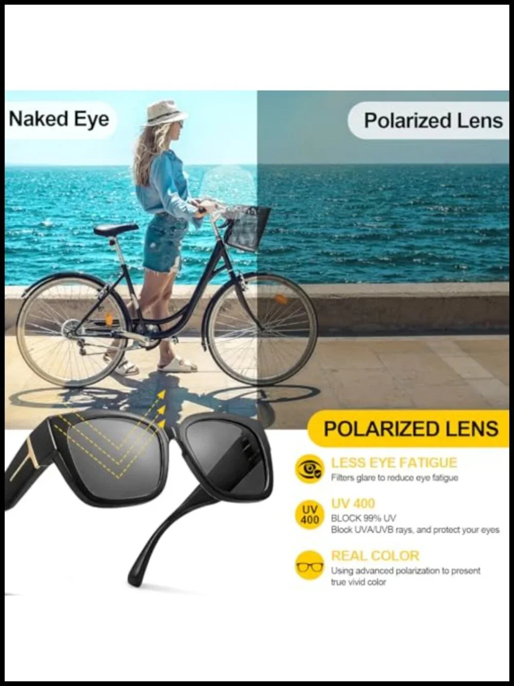 3 Pack Oversized Over Glasses Sunglasses Polarized UV400 Fit Over Sun Glasses